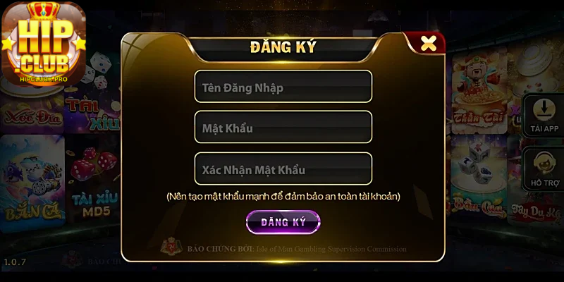 Đăng Ký & Đăng Nhập Tài Khoản tại Hip Club